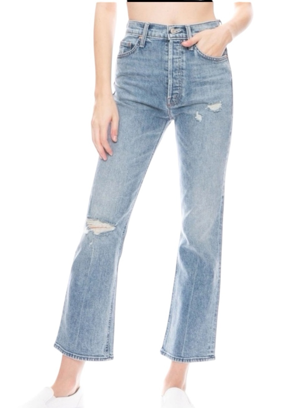MOTHER SUPERIOR Jeans The Tripper 20 Minutes Of Fame Wide Leg Blue Size 25
